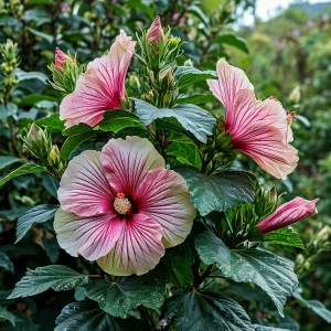 Гибискус Иден Бьюти купить по цене от 460р. в интернет-магазине «Посадика» с доставкой почтой в в Москве и по всей России – [изображение №1].