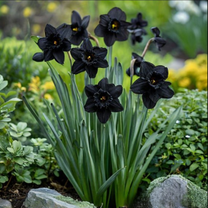 Нарцисс Тень Королевы купить по цене от 500р. в интернет-магазине «Посадика» с доставкой почтой в в Москве и по всей России – [изображение №1].