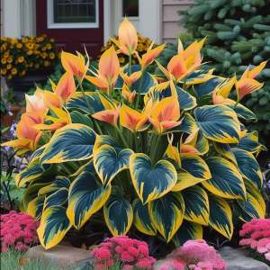 Хоста Флейм Данс купить по цене от 650р. в интернет-магазине «Посадика» с доставкой почтой в в Москве и по всей России – [изображение №1].